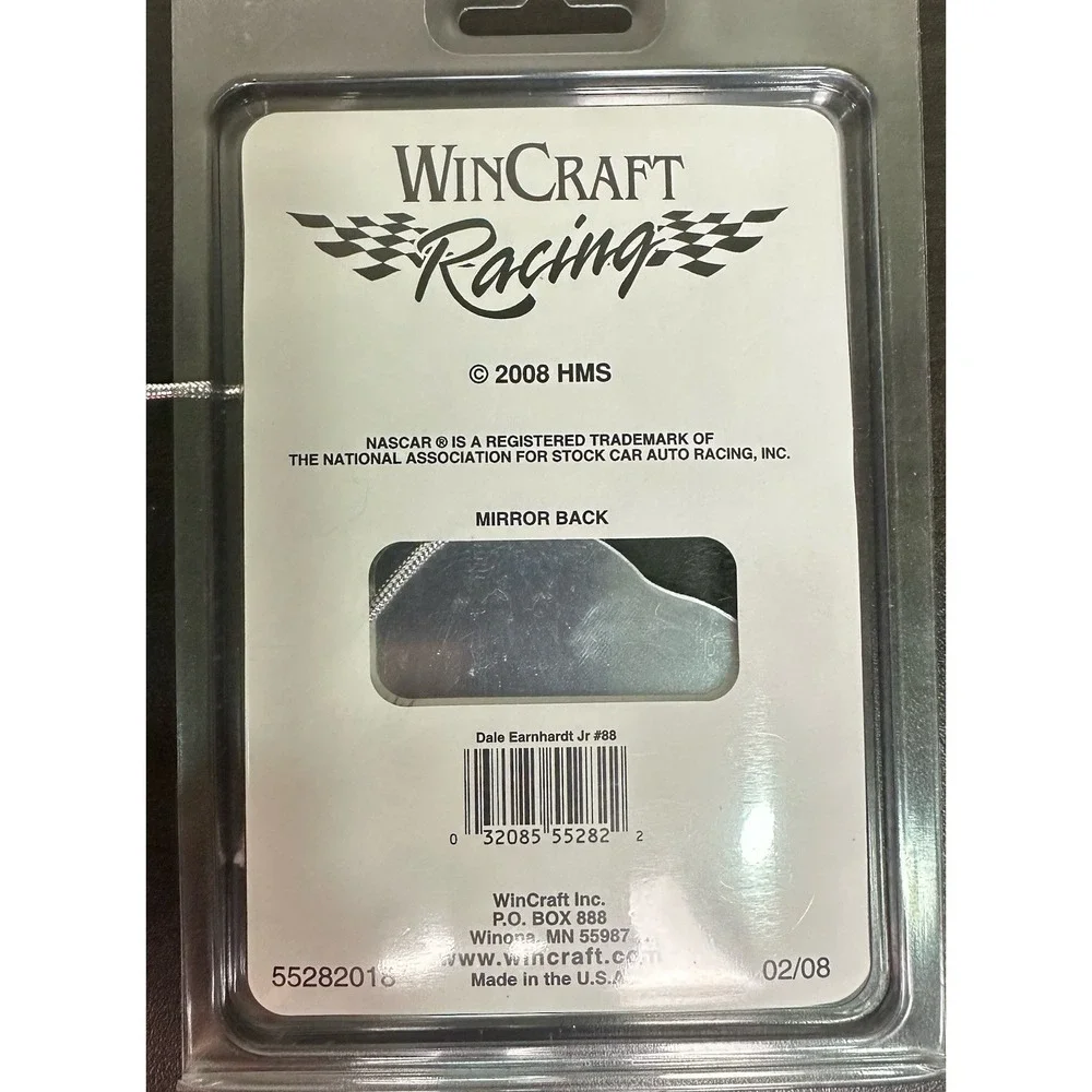 Dale Earnhardt Jr. #88 JR Nation NASCAR Ornament – WinCraft 2008 –Sealed Acrylic